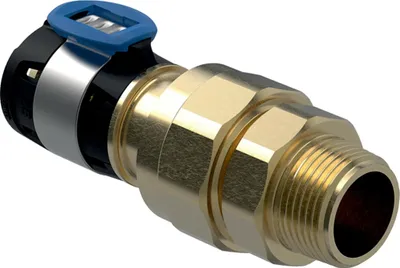 Produktbild von Geberit GE FlowFit Übergangsverschraubung, SiBr, mit AG d32mm x R1 1/4, 1 Stk.