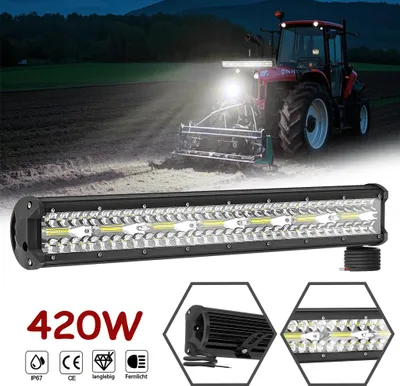 Produktbild von XMTECH 420W LED Offroad Arbeitsscheinwerfer Bar – Fernlicht & Flutlicht, IP67 Kaltweiß