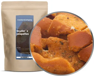 Produktbild von CrackersCompany Jalapeño-Brezel (Jalapeños Pretzel), ZIP-Beutel 300 g