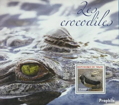 Produktbild von Briefmarken Niger 2014 Mi Block 330 (kompl. Ausg.) postfrisch Krokodile