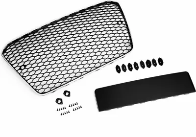 Immagine prodotto di Griglia radiatore griglia sportiva a nido d'ape cromo nero supporto PDC per Audi A5 8T 2012-2016
