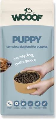 Produktbild von Hundetrockenfutter WOOOF Puppy 18KG Gepresstes Welpenfutter für gesundes Wachstum