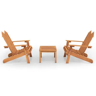 Immagine prodotto di set 3 pezzi da giardino Adirondack in legno massiccio di acacia