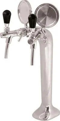 Produktbild von Schanksäule, Bierzapfsäule - Chrom, 2-leitig, elegant, "!" (Paketpreis)