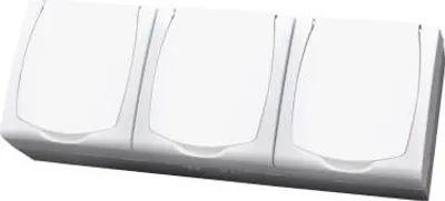 Obrázek produktu pro Ospel GNH-3NZ/00/w, Bílá, IP44, 16 A, 1 kusů