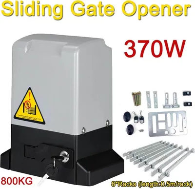 Obrázek produktu pro Elektrický pohon posuvných bran – střídavý motor – 370 W – do 800 kg – automatický – kompletní sada – zelený