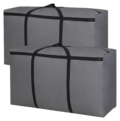 Productafbeelding van Omgoods - Set van 2 Extra Grote Opbergzakken 150L Waterdicht met Rits