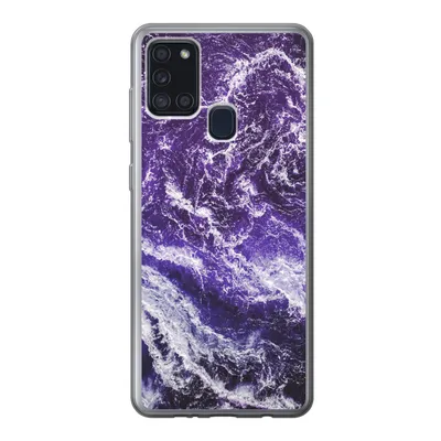 Produktbild von MuchoWow® Handyhülle Schutzhülle Hülle für Samsung Galaxy A21s Mineralien - Muster - Naturstein Silikon Softcase Handy Hülle - Hartschale