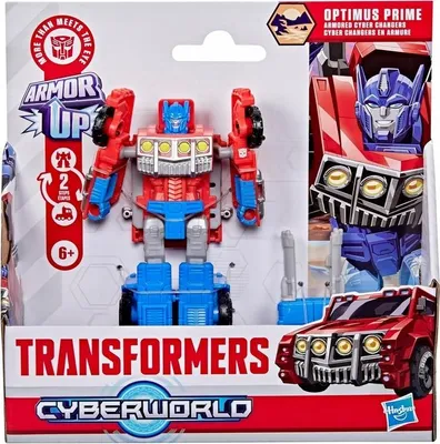 Image de Figurine Optimuss Prime de la collection Transformers CYBERWORLD Armored Cyber