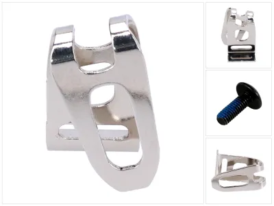 Image de Etrier d'accrochage court Makita & vis M4 x 12 mm, clip ceinture pour visseuse sans fil Makita & visseuse à percussion sans fil