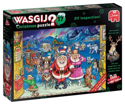 Produktbild von Wasgij Christmas 17 - Elf Inspection! - 2x 1000 Teile Puzzle
