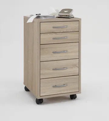 Image de Container >FREDDY< in Eiche Dekor - 33x63,5x38cm (BxHxT)