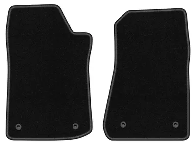 Image de Tapis avant en moquette aiguilletée pour Jeep Gladiator depuis 2019 – 2 pièces, noirs, sur mesure – Wielganizator BASIC