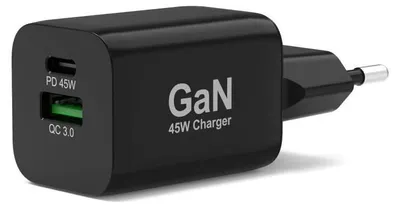 Image de Chargeur réseau Port Connect pour USB-C et USB-A, 45 W, noir