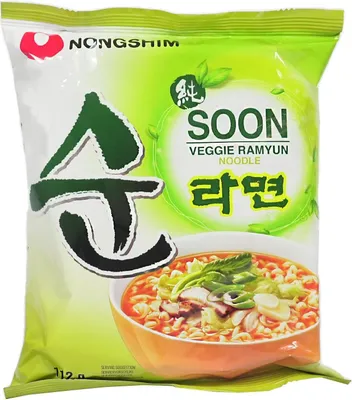 Zdjęcie produktu dla Soon Veggie Ramyun 112g wegetariańska zupa instant - Nongshim