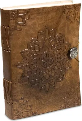 Produktbild von Notizbuch Mandala mit Kunstledereinband -- 250g online bestellen