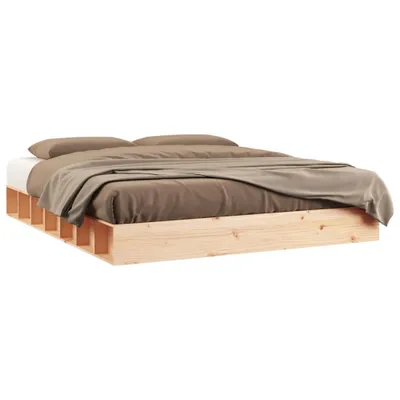 Produktbild von Massivholzbett Kiefernholz unbehandelt 150 x 200 cm