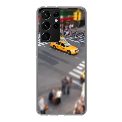 Produktbild von MuchoWow® Handyhülle Schutzhülle Hülle für Samsung Galaxy S21 Ultra New York - Amerika - Taxi Silikon Softcase Handy Hülle - Mobiltelefon