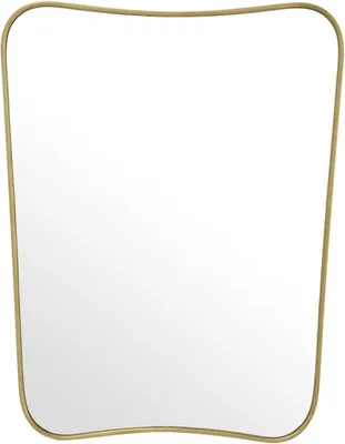 Produktbild von Casa Padrino Luxus Spiegel Messing 59 x H. 76,5 cm - Designer Wandspiegel