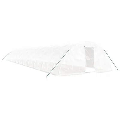 Zdjęcie produktu dla vidaXL Szklarnia z ramą stalową biała 110 m² 22x5x2,3 m