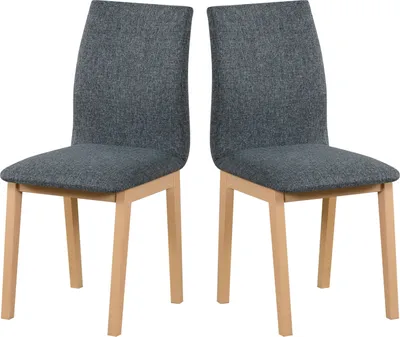 Produktbild von Esszimmerstuhl, Holz Buche Massiv Stuhl Stühle Küchenstuhl - Set 2x LUNA 1 sonoma
