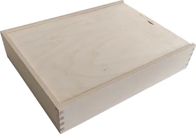 Produktbild von Holzkästen Aufbewahrungsbox aus Buchenholz großes Format, Größe:290 x 255 x 44 mm