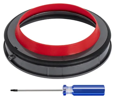 Produktbild von Staubbehälter-Dichtungsring - Ersatz-Dichtung für Staubsauger-Reparatur - Inklusive Schraubendreher