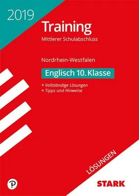 Produktbild von Lösungen zu Training Mittlerer Schulabschluss Nordrhein-Westfalen 2019 - Englisch
