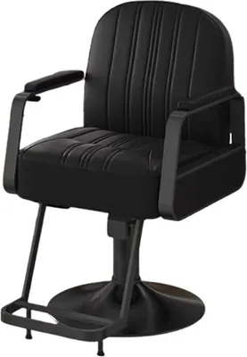 Produktbild von 360Home Coiffeurstuhl Armlehnstuhl Drehstuhl Höhenverstellbar stuhl schwarz rund【MFY45H】