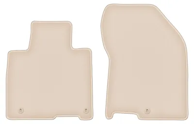 Produktbild von DURBAN Beige Velours-Fußmatten vorne für Hyundai SantaFe IV SUV (2018-)
