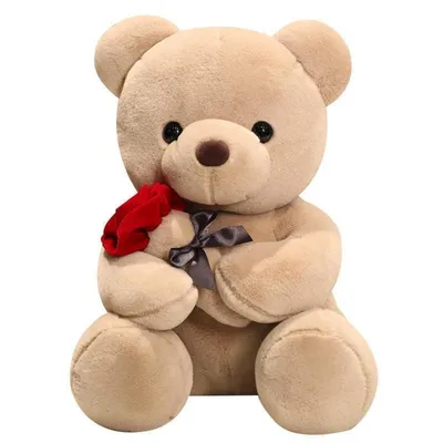 Produktbild von wiztex Teddybär Kuscheltier – 23 cm Bezauberndes Stoffbärenspielzeug Braun Stofftier