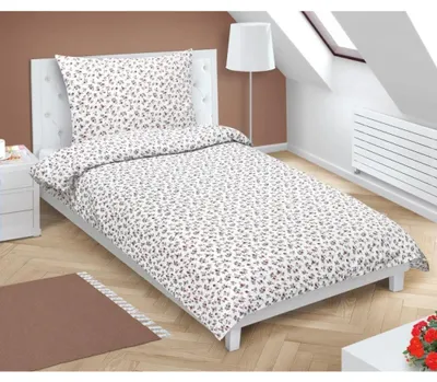 Obrázok produktu pre Bavlnená posteľná bielizeň s hotelovým vreckom - Biela - 140x200, 70x90