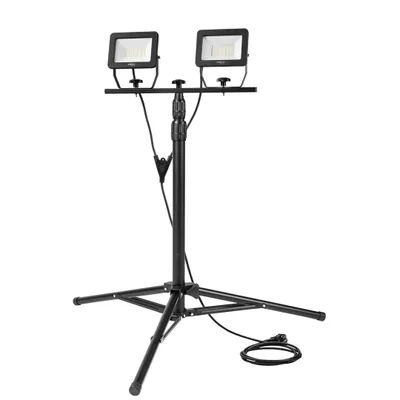 Produktbild von NEO TOOLS Doppelreflektor Einzelstrahler Leistung 2 x 30W, 5400 Lumen, 230V 50Hz, SMD LED, Betriebsdauer 25 000h, 6500K