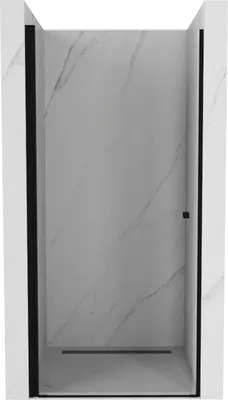 Zdjęcie produktu dla Mexen Pretoria drzwi prysznicowe uchylne 80 cm, transparent, czarne - 852-080-000-70-00