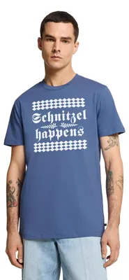 Produktbild von Spreadshirt Schnitzel Happens Männer Premium T-Shirt, L, Taubenblau
