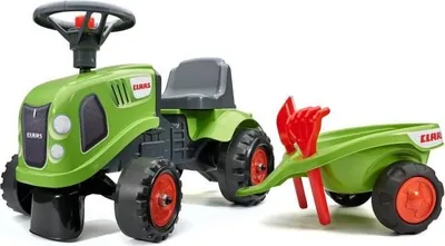 Immagine prodotto di Trattore FALK Porteur Claas con rimorchio e accessori - Dai 12 mesi in su - 100%  France - 40% plastica riciclata