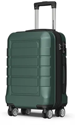 Produktbild von TRVLMORE Handgepäck Koffer - 45L - TSA Zahlenschloss - Leichtgewicht - Erweiterbar - Trolley - 54x36x22cm - Dunkelgrün