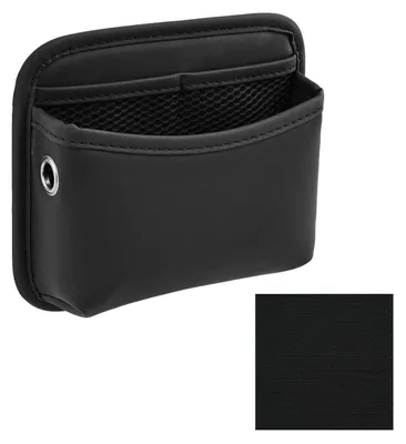 Productafbeelding van Kunstleren autozakje voor opzij, zwart, 18x15,5 cm