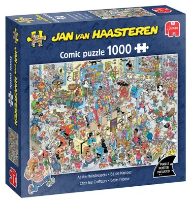 Produktbild von Jan van Haasteren - Beim Friseur (1000 Teile), 1000 Stück(e), Landschaft, 15 Jahr(e)