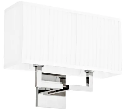 Image de Casa Padrino Applique murale design argent 36 x 13,5 x H. 27 cm - Collection de luxe