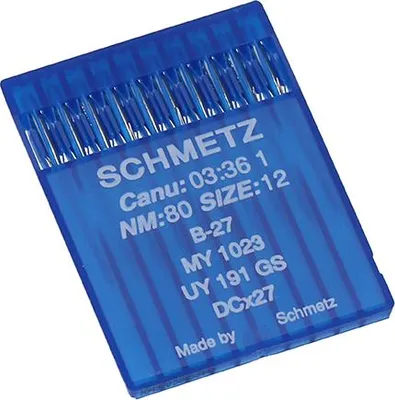 Obrázek produktu pro Strojové jehly pro průmyslové overlocky Schmetz B-27 80
