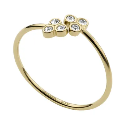 Immagine prodotto di Fossil JF04114710505 Anello da donna in acciaio inossidabile oro bianco 53 (16,9)
