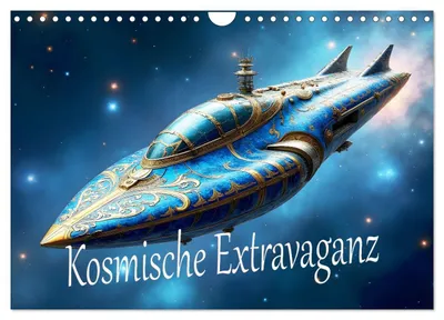 Zdjęcie produktu dla Kosmiczna ekstrawagancja (kalendarz ścienny 2027, format A4 poziomy), kalendarz miesięczny CALVENDO