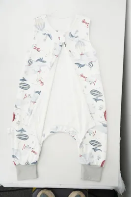 Productafbeelding van Slaapzak met voeten 90 cm, 1,0 TOG, 100% katoen, mouwloos, voor baby's