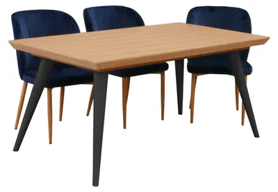 Produktbild von Masseno Ausziehbar Esstisch SINCRO 160 - 260 cm x 100 cm Rechteckig Tisch für Wohnzimmer, Küche, Eichefarben