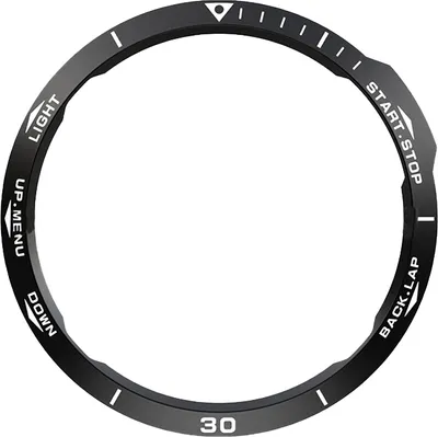Zdjęcie produktu dla INF Stylowa czarno-biała ramka do Garmin Fenix 6X Series