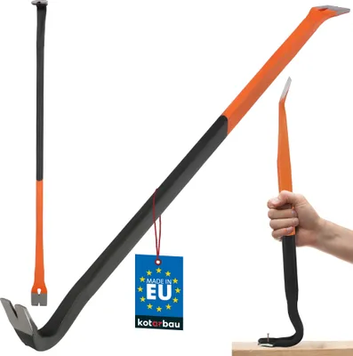 Immagine prodotto di KOTARBAU® Palanchino forgiato da 700 mm resistente alla flessione Barra per chiodi Palanchino piede di vacca bifacciale in acciaio