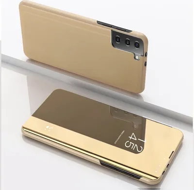 Produktbild von König Design Hülle kompatibel mit Samsung Galaxy S21 Plus Kunststoff Full Cover Handyhülle - Case Gold
