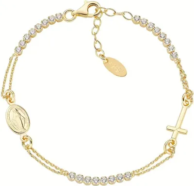 Immagine prodotto di Bracciali con ciondoli fissi Collezione Oro Amen Croci - donna