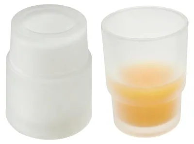Image de Ensemble de 2 gobelets à brosse à dents en verre mat | Porte-brosses à dents et gobelet pour rince-bouche | Accessoires de salle de bain